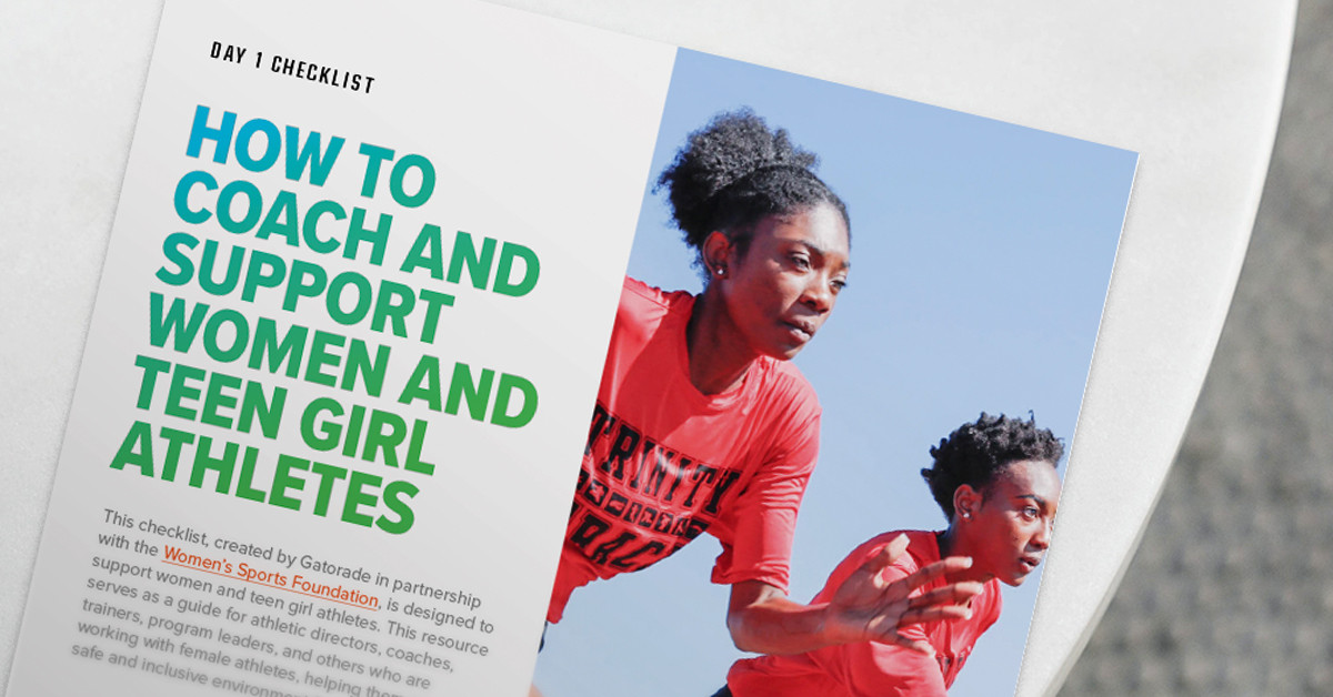 "Beginning Day 1" Checklist: How to Coach and Support Women and Teen Girl Athletes
