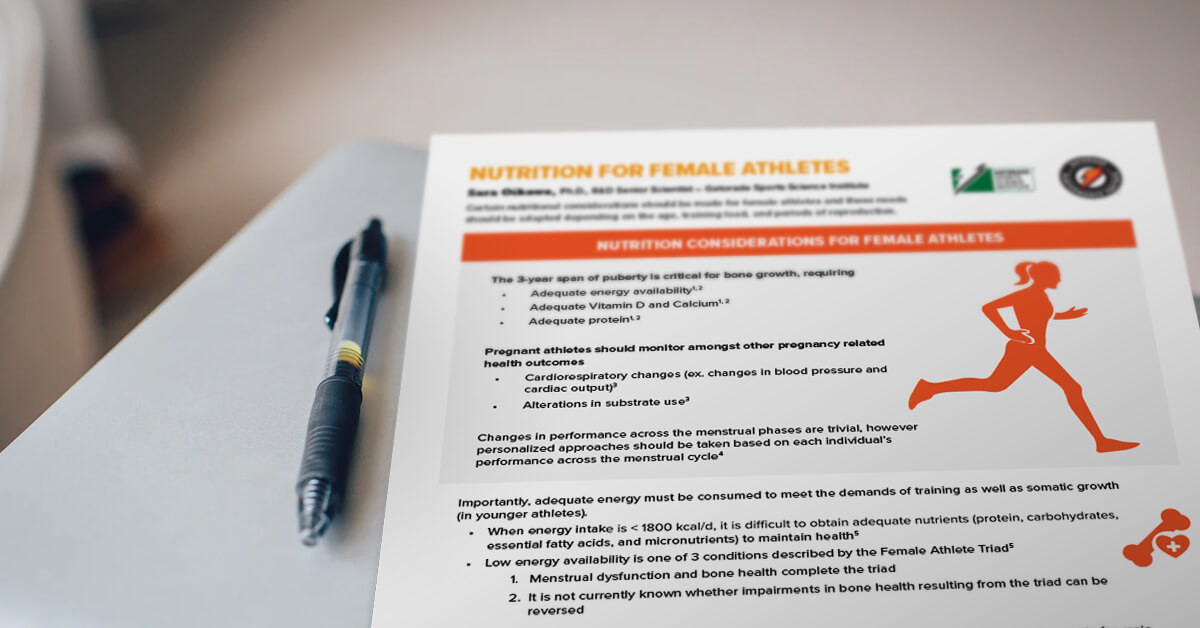 Nutrition For Female Athletes