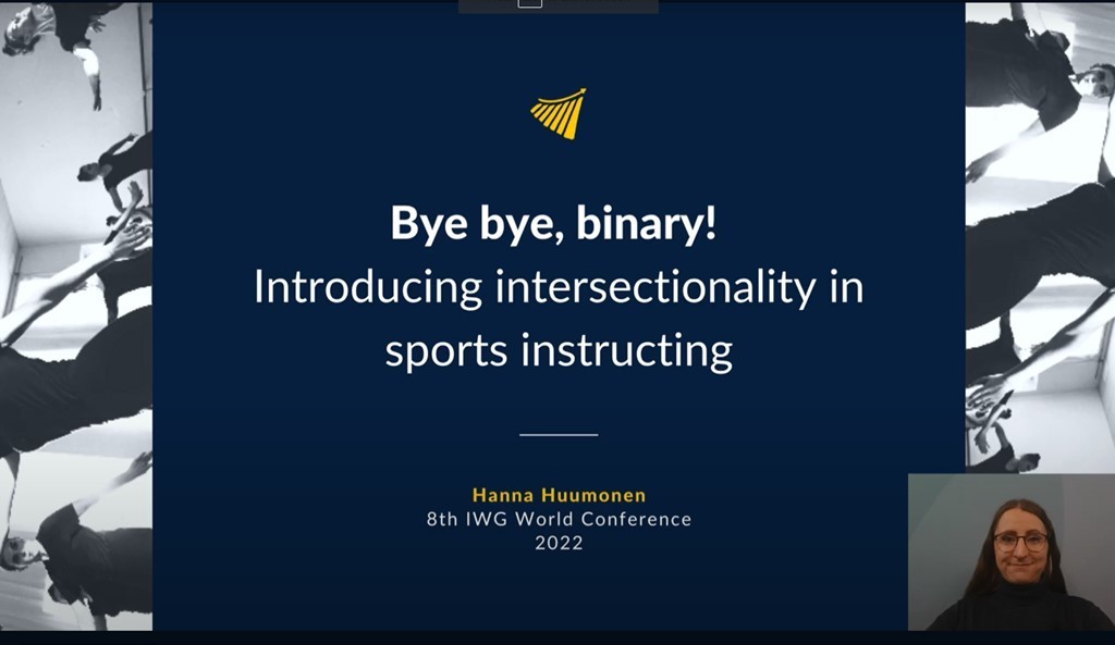 IWG: Hanna Huumonen - Bye bye, binary! Introducing intersectionality in sports instructing