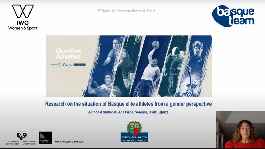 IWG: Ainhoa Azurmendi - Research on the situation of Basque elite athletes from a gender perspective