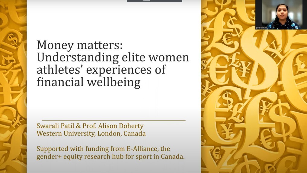 IWG Swarali Patil - Money matters: Understanding elite women athletes’ experiences of financial wellbeing