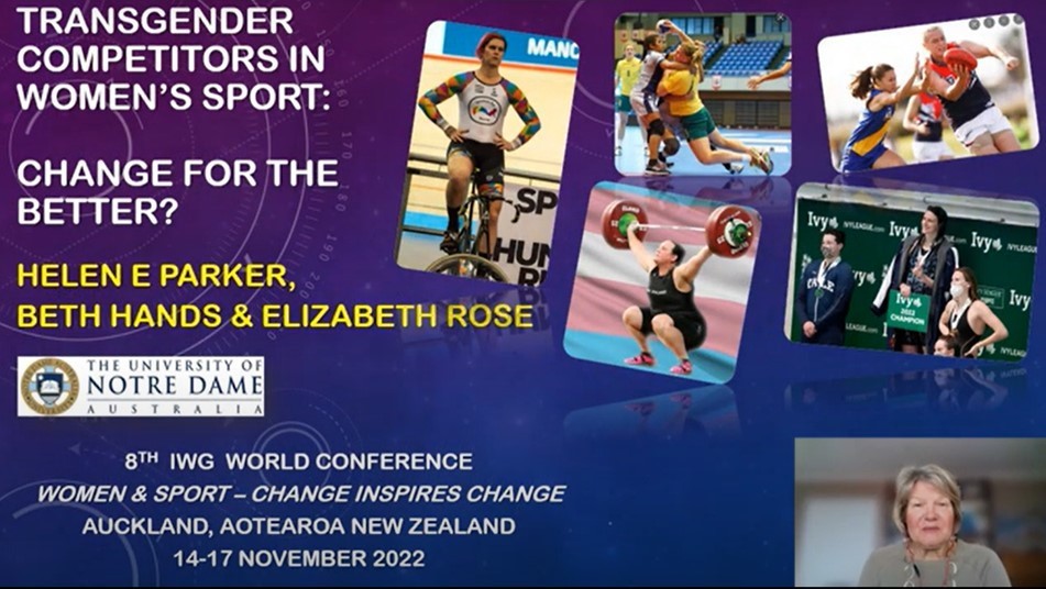 IWG: Helen Parker - Transgender competitors in women’s sport - Change for the better?