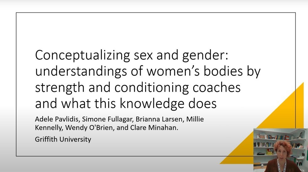 IWG: Adele Pavlidis - What has sex and gender got to do with it? Exploring tensions and assumptions for elite strength and conditioning coaches