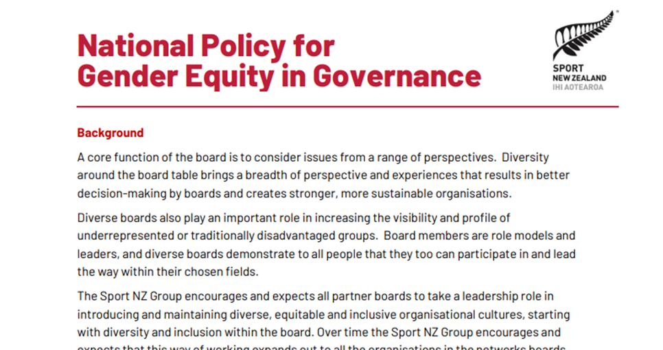 Supporting good governance through board gender diversity
