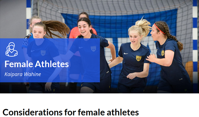 New Zealand Football Performance & Prevention - Considerations for Female Athletes