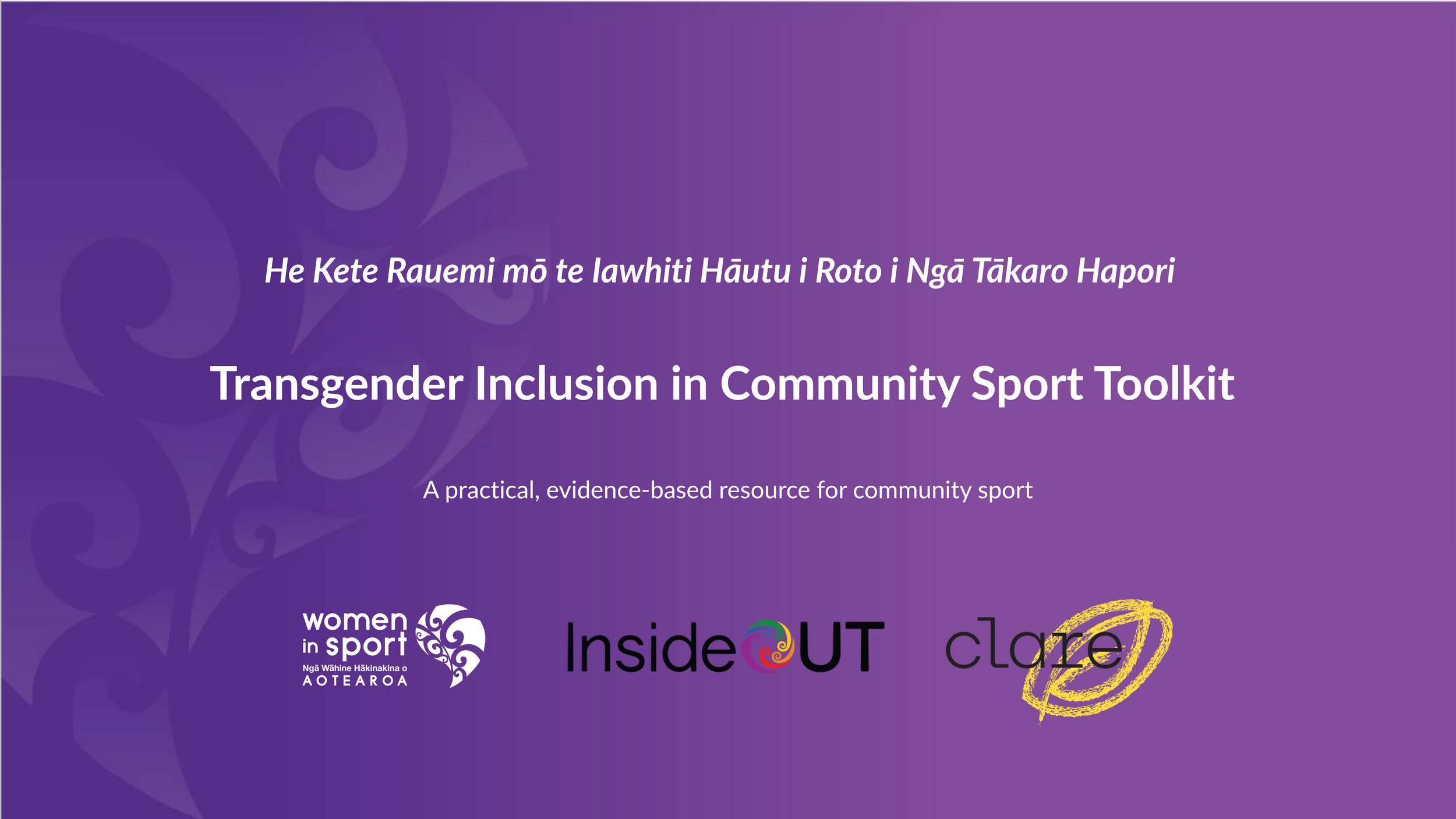 Transgender Inclusion in Community Sport Toolkit